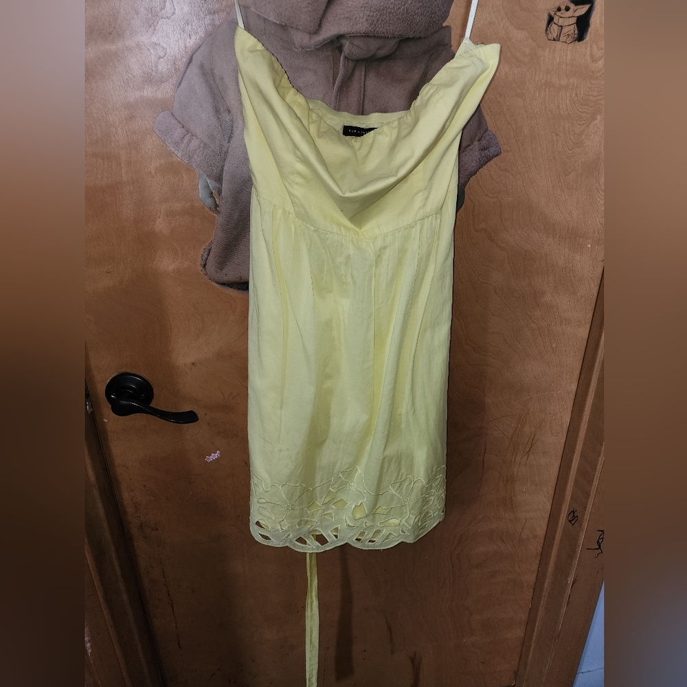 The Limited Yellow strapless sundress size 6